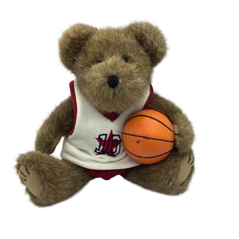 Vtg The Boyds Collection Dunkin' Basketball Teddy Bear Plush Toy 8”